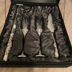 Things remembered crystal bouquet wedding set